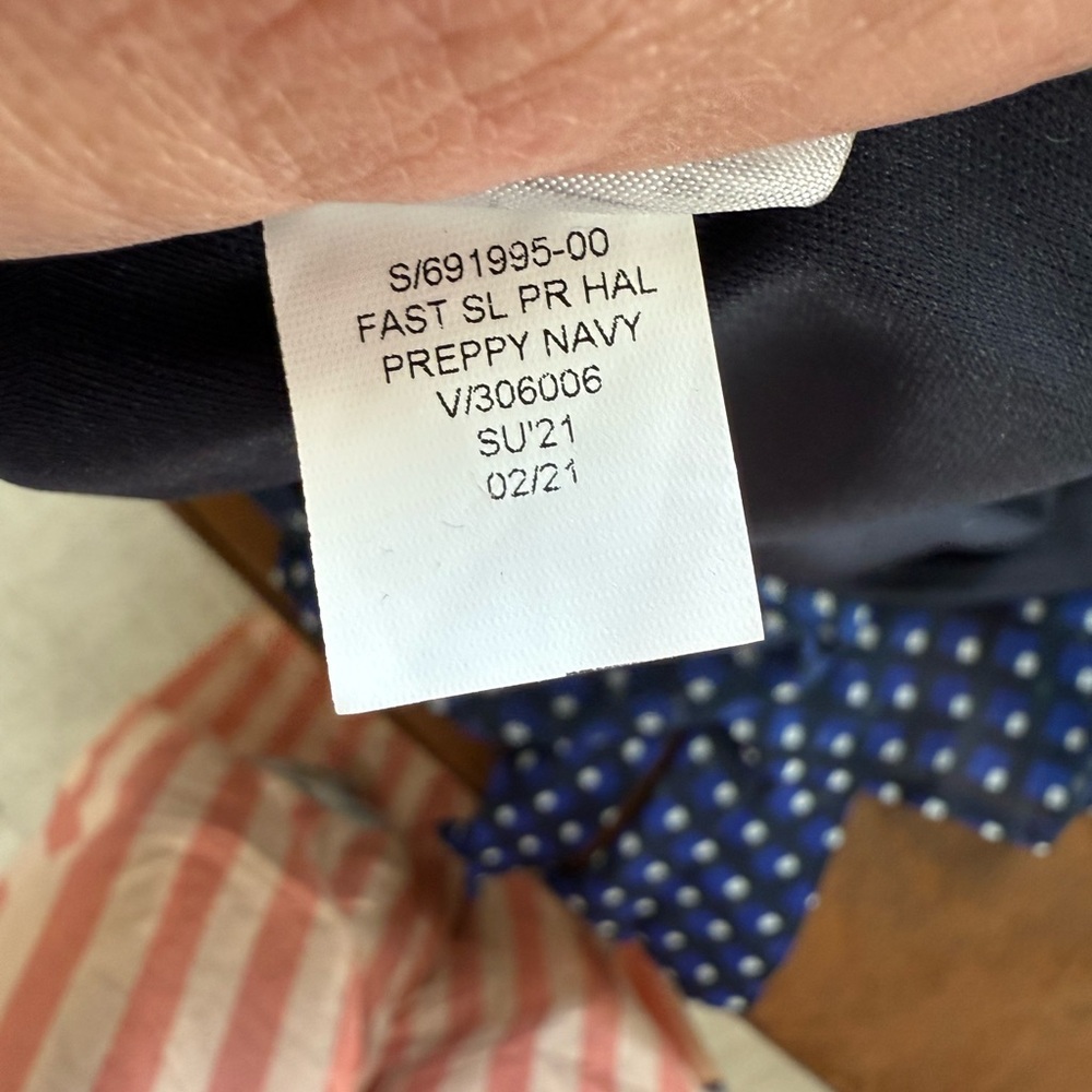 Banana Republic Navy Patterned Midi Dress - Picture 9 of 10